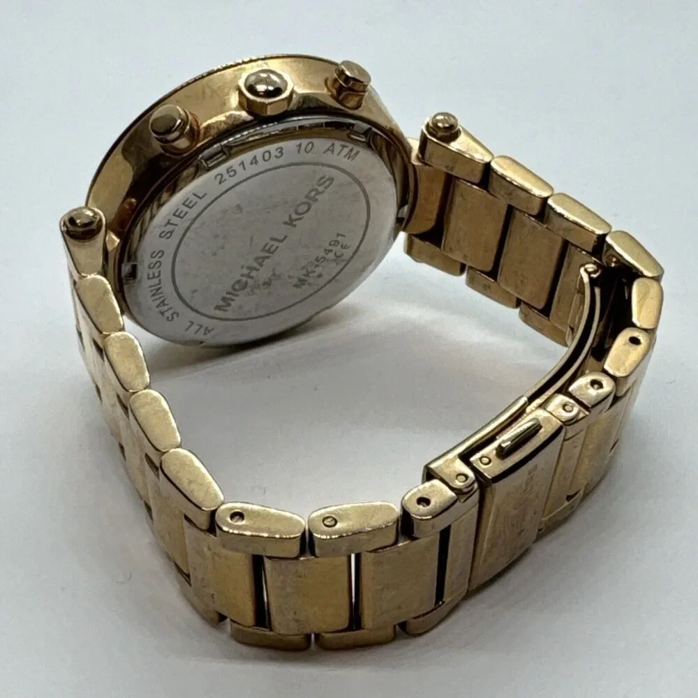 Michael Kors Parker MK5491 Women Rose Gold Analog Dial Quartz Wrist Watch JNA613